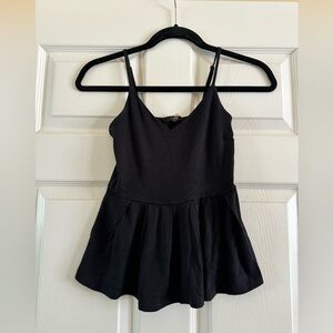 Black Peplum Top